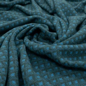 Material tricotat gros turquoise