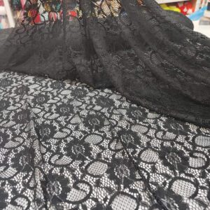 MATERIAL TEXTIL DANTELA NEAGRA GEN CHANTILLY