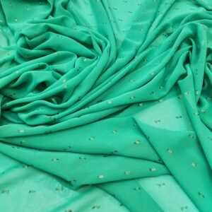 Voal din matase naturla cu picouri din poliester