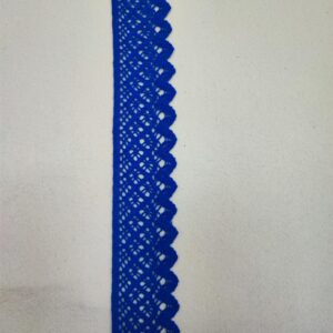 DANTELA DIN BUMBAC ALBASTRU REGAL